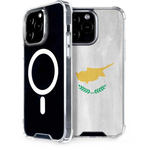 Cyprus Flag Distressed iPhone 15 Pro Max MagSafe Case